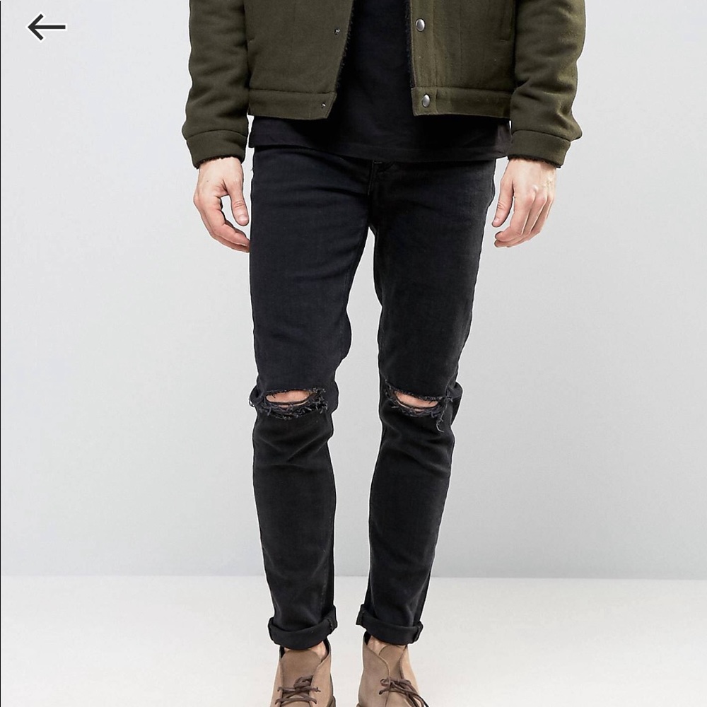 ASOS Slim Fit Jeans, with knee rips